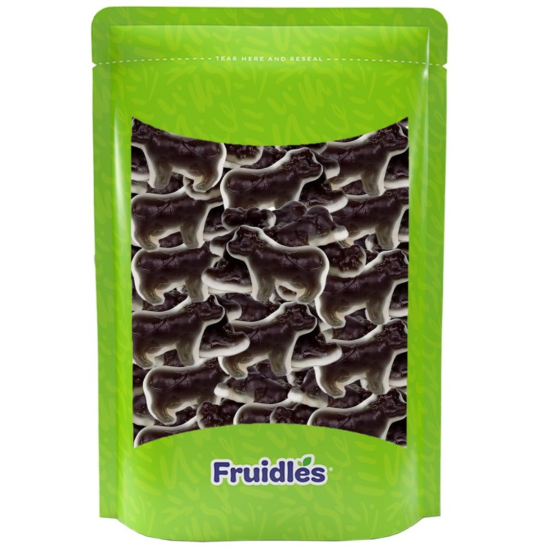 Fruidles Gummy Candy Cows, Black and White Gummies, Non-GMO (1