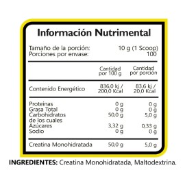 Creatina Bhp Ultra Creatina Ultra 1 Kg Monohidrato Creatina Sabor Sin sabor