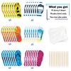 48pcs Beach Slippers 6 Shape Cupcake Toppers - Summer Hawaii