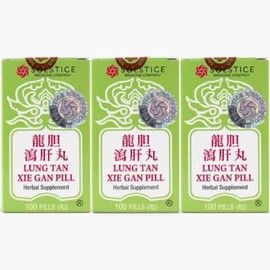 Lung Tan Xie Gan Pill (for Bile System)- Herbal Supplement, 100 Pills X 3pk