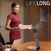 Ergonomic Laptop Stand For Desk, Adjustable Height Up To 20",