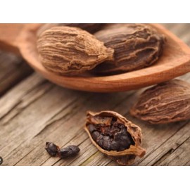 Snow Hill Organic Black Whole Cardamom (Amomum Subulatum) Big Cardamom Badi Elaichi - Sabut Elaichi - Moti Elaichi, Organic Flavor Aromatic Herbs Spices - Harvested In Mt. Everest Country Nepal