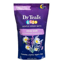 Dr Teal's Baño suave Epsom para niños con melatonina y aceites esenciales