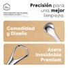 BEE VIBES Raspador de Lengua Acero Inoxidable 2 Piezas con