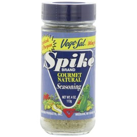 Spike Vege-Sal All-Purpose Seasoning, All Natural, Low Sodium, No Sugar, No MSG, Zero Calories, Vegan (6 Pack - 4 oz each)