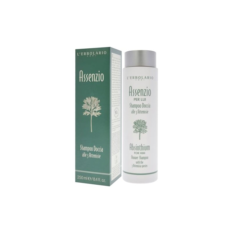 L'Erbolario Absinthium for Him Shower Shampoo with Three Artemisia Species
