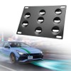 Drill Free Front Grill Mesh Tow Hook License Plate Relocation