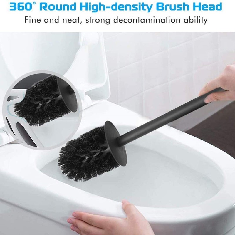 BGL Stainless Steel 304 Black Toilet Bowl Brush and Holder