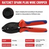 Ratchet Spark Plug Wire Crimping Tool Kit, 180 Degree/90 Degree/Straight