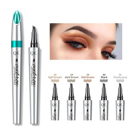 Hair-like Strokes Brow Tint Pen, Mimics Natural Eyebrow Liquid Microfilling Marker, Eye Makeup by “Linble” (#3 Auburn)