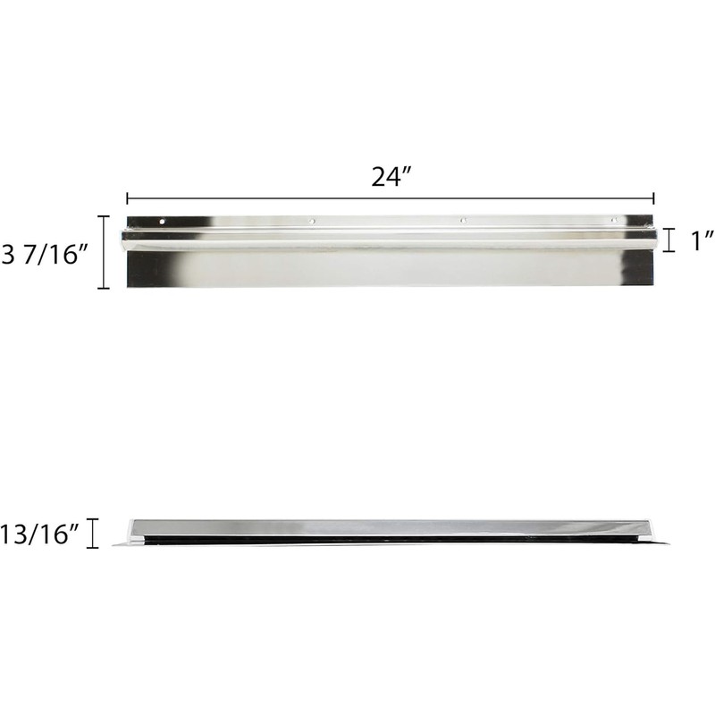 TrueCraftware- 24" Stainless Steel No Clip Check Holder Ticket Rack-
