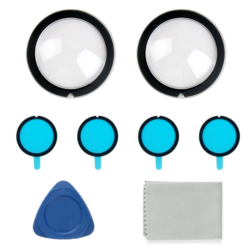 Panoramic Lens Protector for Insta360 X3 Camera Lens, Durable, Transparent,