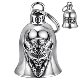 MOCY BELL - Bells Motorcycle MOCY BELL Not Today Satan - Stainless Steel | Biker Lucky Charm | Road Protection & Unique Style