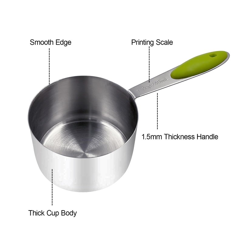 12-Piece Measuring Cup and Spoon Set, Includes 5 Stainless Steel
