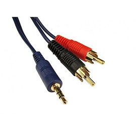 Alida Systems 15m Jack to Twin RCA - Shielded Cable - 24k Gold Plated Connections