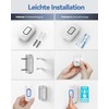 TECKNET Wireless Bell, 400 m Wireless Range Doorbell Set with