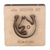 Leather Punching Die Wolf Shaped Alloy Steel and Birch High
