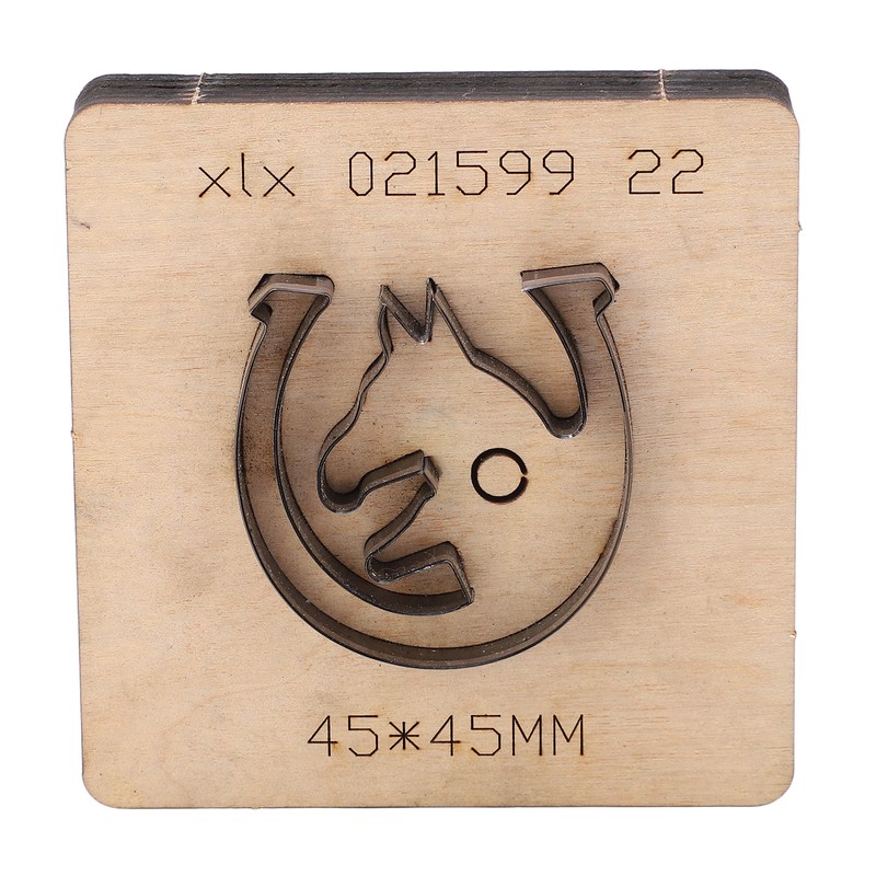 Leather Punching Die Wolf Shaped Alloy Steel and Birch High