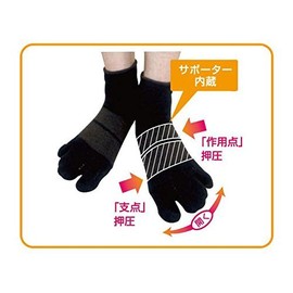 【Official】Kasahara Method for Bunion and Floating Toe／AKA-009NEW Thin Socks (26-28, White)