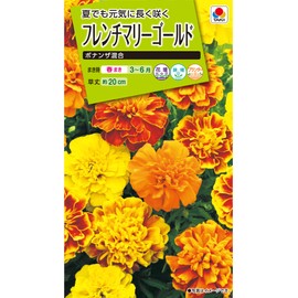 Takii Seeds Flower Seeds French Marigold Bonanza Mixed