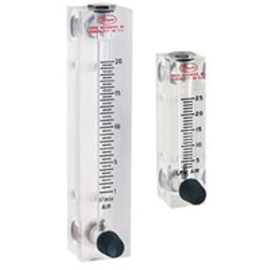 Dwyer® Visi-Float® Flowmeter, VFA-5-BV, Acrylic Block, 5% FS Acc, 2-20 SCFH air, Br Valve