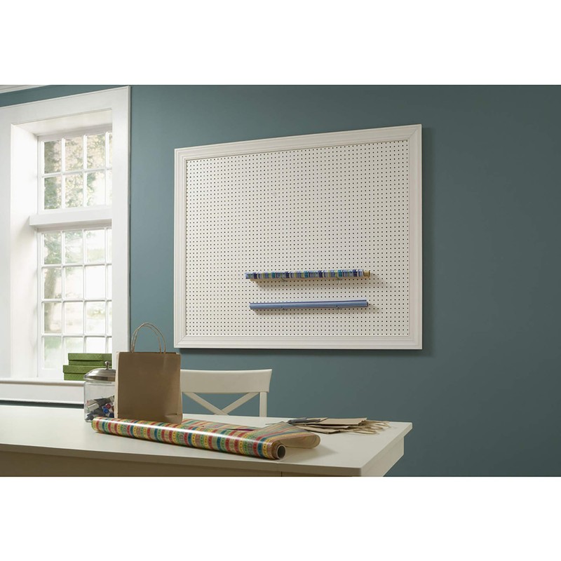Custom Size 3/16'' X 12'' X 24'' Pegboard White Panel