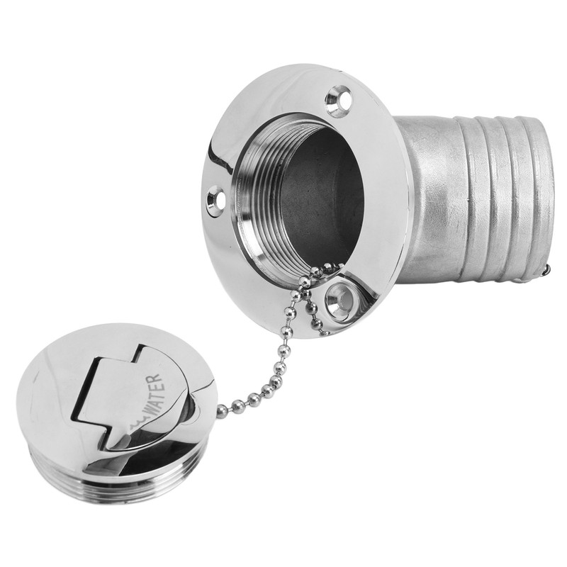 Boat Deck Filler 45° 316 Stainless Steel 38mm Flip Fill
