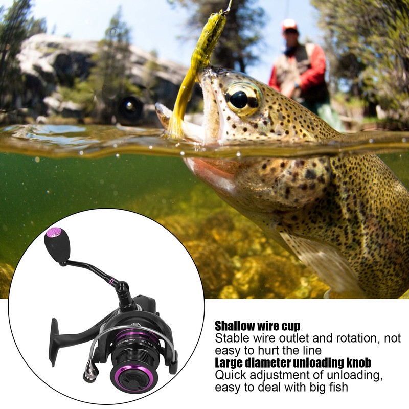 Stainless Steel Bearing Fishing Spinning Reel Left/Right Handle Fishing Wheel