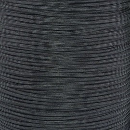 PARACORD PLANET 10 20 25 50 100 Foot Hanks and 250 1000 Foot Spools of Parachute 550 Cord Type III 7 Strand Paracord (Black 10 Feet)