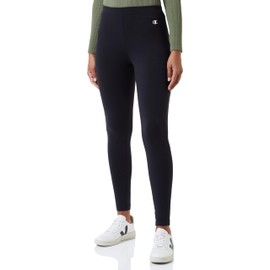 Champion Legacy Leggings Vita Alta in Cotone Lycra Donna, Nero