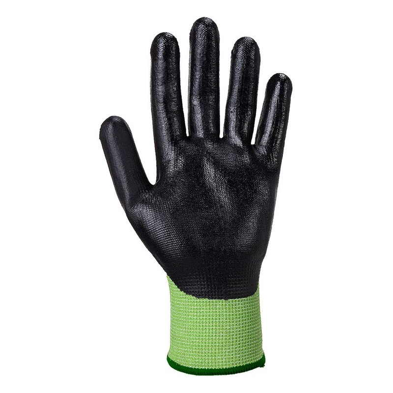 Portwest A645 Cut Resistant Green Cut - Nitrile Foam Green/Black,