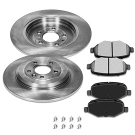 SCITOO Rear Brake Kits 54165 Brake Rotors & D1377-8488 Brake Pads Fit For Ford For Edge 2011-2014,For Ford For Explorer 2011-2017,For Ford For Flex 2009-2017,For Ford For Taurus 2010-2017