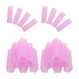 Beavorty 20 Unidades Kit de Manicura Profesional Diseño Ergonómico Fundas Protectoras de Silicona Púrpura y Uso Multipropósito para Tijeras de Cutícul