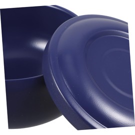 FRCOLOR 2pcs Stainless Steel Shaving Bowl for Men Durable Shaving Tool for Smooth Shave Compact Portable Design Elegant Blue Soap Bowl for Travel Daily Use