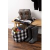 DII Buffalo Check Storage Collection Collapsible Bin with Handle, Large,