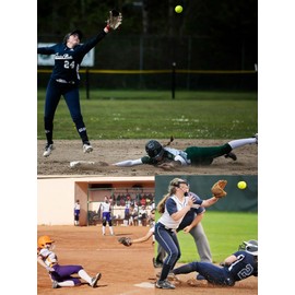 Davion Softball Sliding Shorts Women Padded Compression Slider Shorts for Softball Baseball 2-Pack (Black-M)