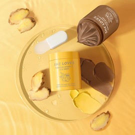 EnMart 2 Stück Kurkuma Gesichtsmasken Gesichtskuren, mit Vitamin C, Gesichtsmaske Hautpflege, Tiefe Reinigungsgesichtsmaske Poren Verkleinern, Maske für Gesicht und Körper, 50 g