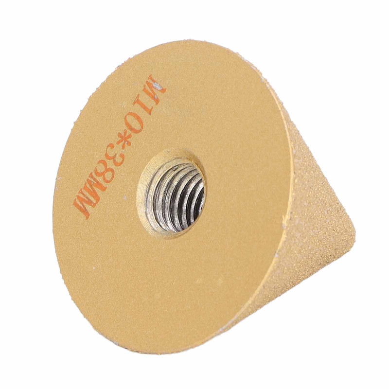 Diamond Beveling Chamfer Bit 57 Degree M10 Female Thread 38mm