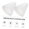 KICHOUSE 2Pcs Dryer Duct Increaser Adapter Durable Hose Connector for