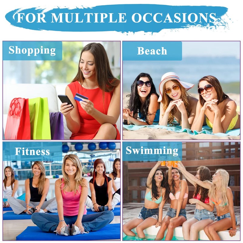 Beach Bag for Women,VASCHY Lightweight Large Water Resistant Sandproof Fold-able