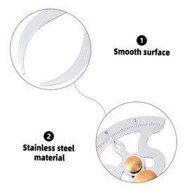 Operitacx Stainless Steel Inner Diameter Gauge Caliper for Precision Thickness Measurement Portable Tool for Outer Diameter and Wall Thickness for Woodworking and Diy Projects