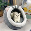 Casa Y Cama Gato Plegable Con Cojín Suave Para Mascota