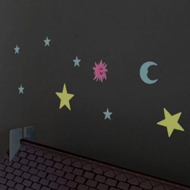 Glow-in-the-Dark Star Wall Decals for Kids' Rooms & Nurseries Kids' Room 5ea