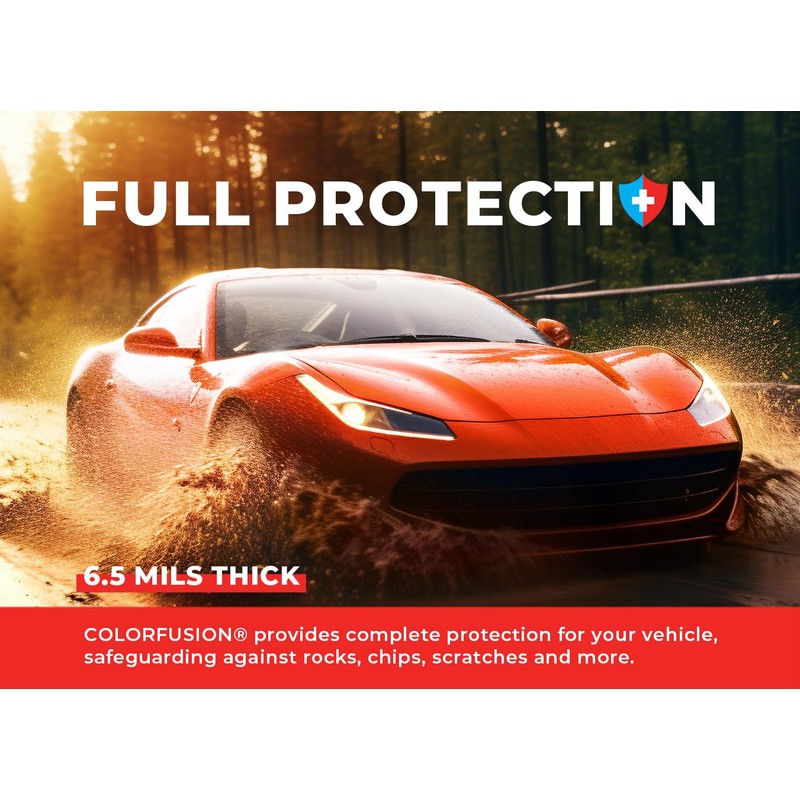 ColorFusion PPF by VViViD, Gloss Flame Orange Dry Apply PPF