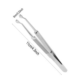 WADY Stainless Steel Meibomian Gland Expressor, Premium Meibomian Gland Expressor Eyelid Eyelid, Eyelid Massage Tweezers Relief Tools Meibomian Gland Forceps Eyelid Gland Care Tweezers for Dry Eyes