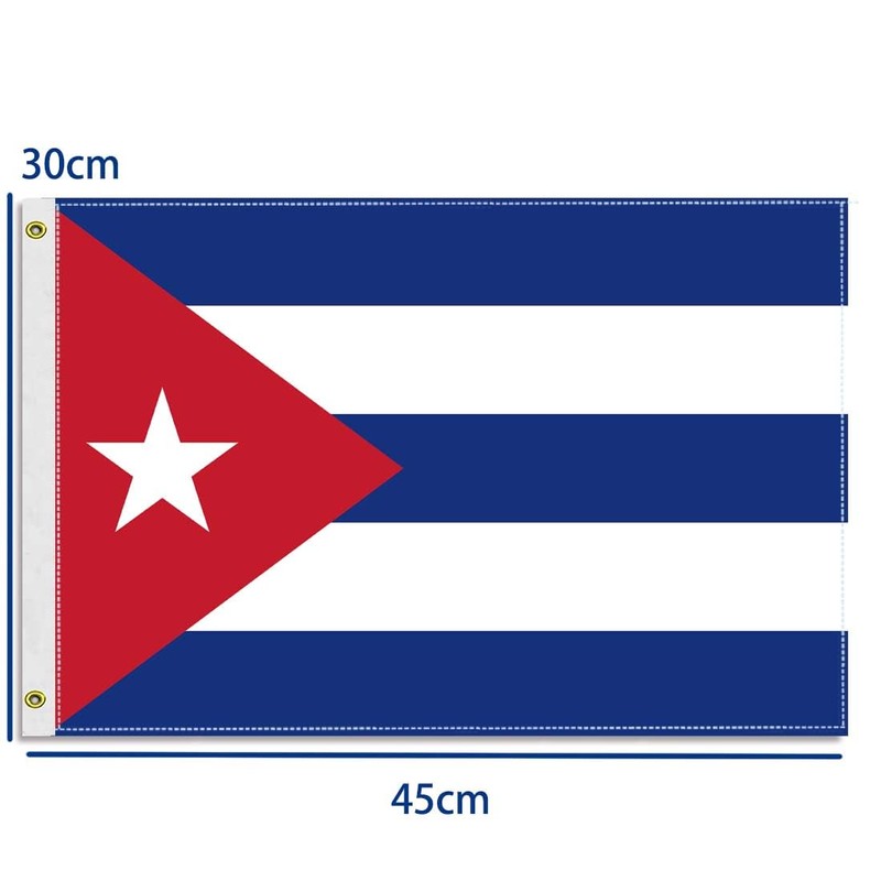 MacLand 30×45 CM Cuba Flag,12×18 inch Small 150D Cuban Outdoor