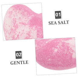 IWOWHERO Valentine's Day Heart Bath Salt Balls 40g Dead Sea for Women Boys and Girls