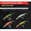 Bandit Walleye Deep Glo Pink Silver Sparkle 4 3/4 in