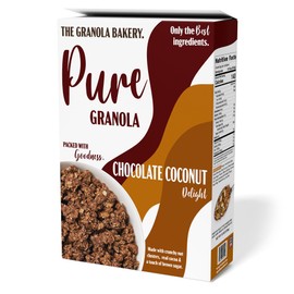 TGB Chocolate Coconut Granola, Crunchy Almond Butter Clusters, Low Sugar, Gluten Free, Non-GMO, Natural Breakfast Cereal, Healthy Snack, 8 ounces
