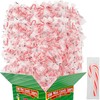 Mini Candy Canes Peppermint, Individually Wrapped - Flavored Red &